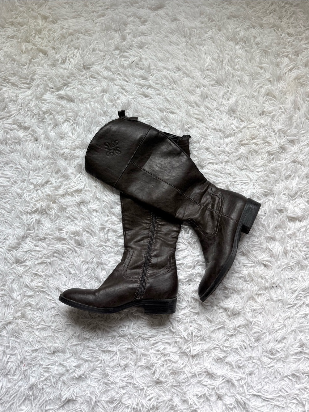 Simply Vera Vera Wang Dark Brown Over-the-Knee Riding Boots